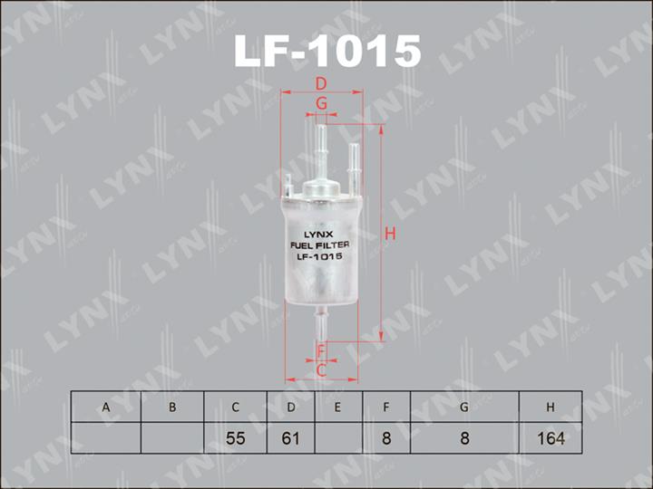LYNXauto LF-1015 Фільтр палива LF1015: Приваблива ціна - Купити у Польщі на 2407.PL!