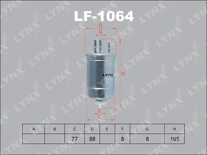 LYNXauto LF-1064 Fuel filter LF1064: Buy near me in Poland at 2407.PL - Good price!