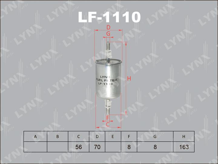 LYNXauto LF-1110 Фільтр палива LF1110: Приваблива ціна - Купити у Польщі на 2407.PL!