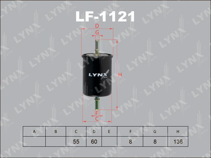 LYNXauto LF-1121 Fuel filter LF1121: Buy near me in Poland at 2407.PL - Good price!
