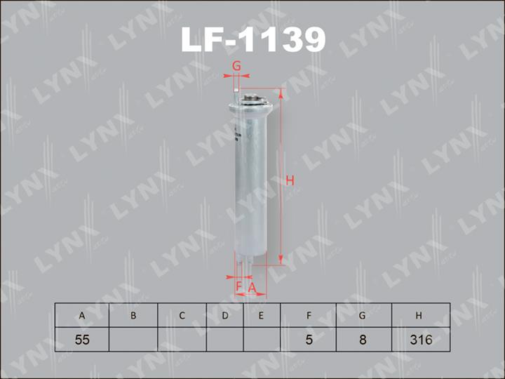 LYNXauto LF-1139 Fuel filter LF1139: Buy near me at 2407.PL in Poland at an Affordable price!