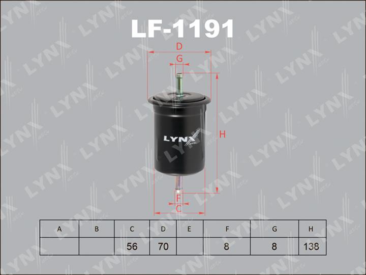 LYNXauto LF-1191 Filtr paliwa LF1191: Atrakcyjna cena w Polsce na 2407.PL - Zamów teraz!