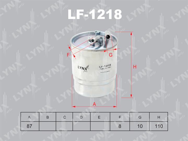 LYNXauto LF-1218 Fuel filter LF1218: Buy near me in Poland at 2407.PL - Good price!