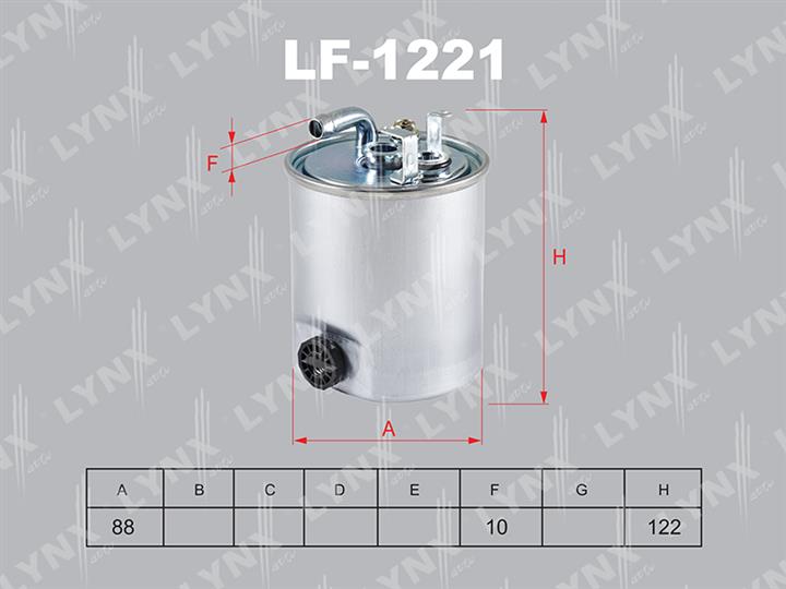 LYNXauto LF-1221 Фільтр палива LF1221: Приваблива ціна - Купити у Польщі на 2407.PL!