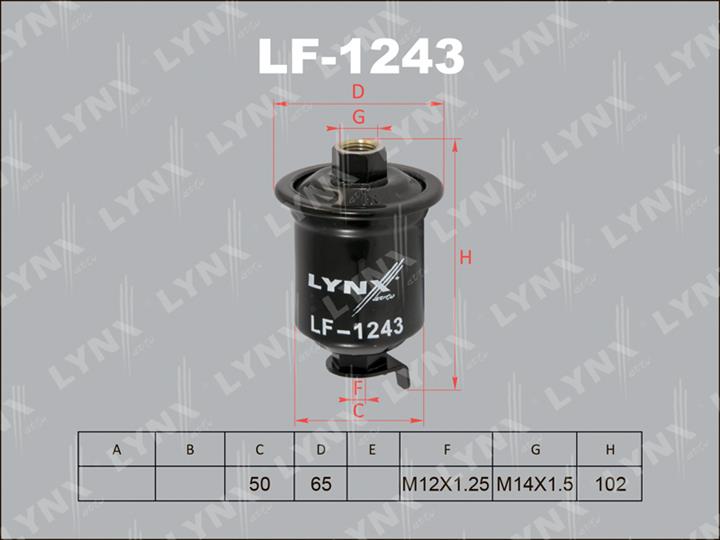 LYNXauto LF-1243 Фільтр палива LF1243: Приваблива ціна - Купити у Польщі на 2407.PL!