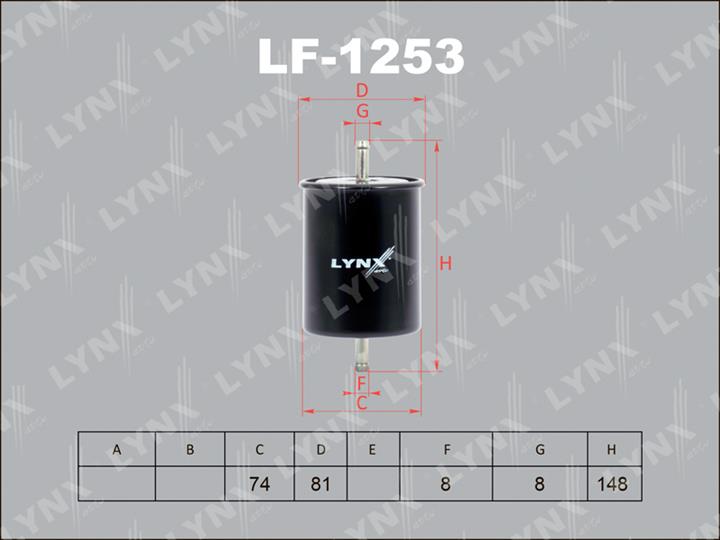 LYNXauto LF-1253 Fuel filter LF1253: Buy near me in Poland at 2407.PL - Good price!