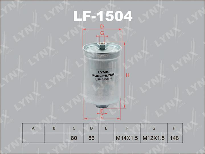 LYNXauto LF-1504 Топливный фильтр LF1504: Отличная цена - Купить в Польше на 2407.PL!