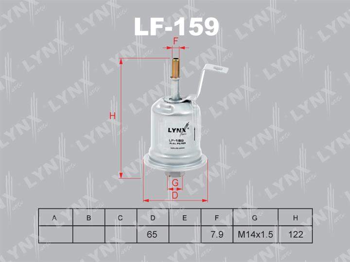 LYNXauto LF-159 Kraftstofffilter LF159: Bestellen Sie in Polen zu einem guten Preis bei 2407.PL!