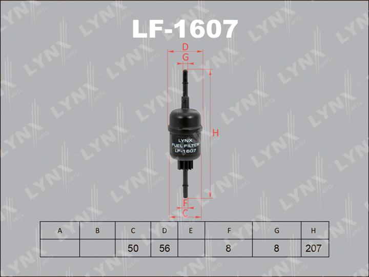 LYNXauto LF-1607 Топливный фильтр LF1607: Отличная цена - Купить в Польше на 2407.PL!