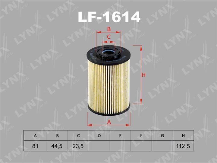 LYNXauto LF-1614 Fuel filter LF1614: Buy near me in Poland at 2407.PL - Good price!