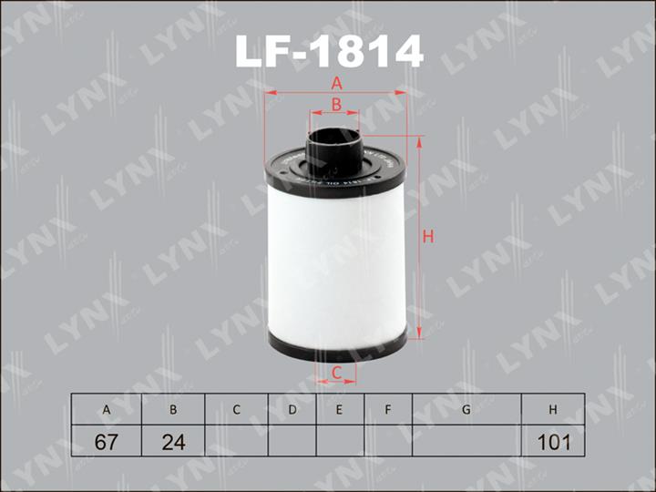 LYNXauto LF-1814 Fuel filter LF1814: Buy near me in Poland at 2407.PL - Good price!