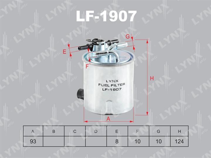 LYNXauto LF-1907 Fuel filter LF1907: Buy near me in Poland at 2407.PL - Good price!