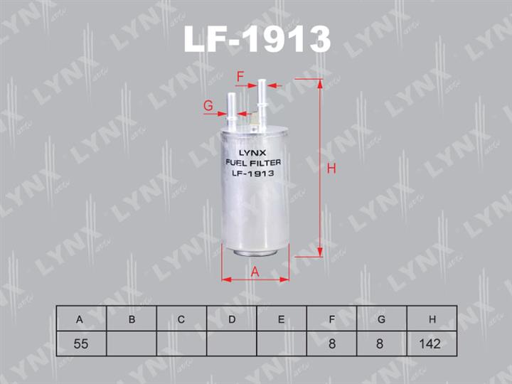 LYNXauto LF-1913 Fuel filter LF1913: Buy near me in Poland at 2407.PL - Good price!