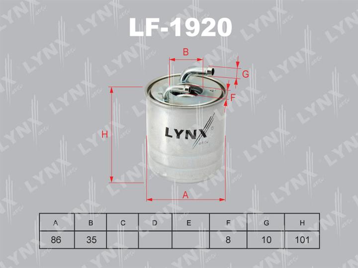 LYNXauto LF-1920 Фільтр палива LF1920: Приваблива ціна - Купити у Польщі на 2407.PL!