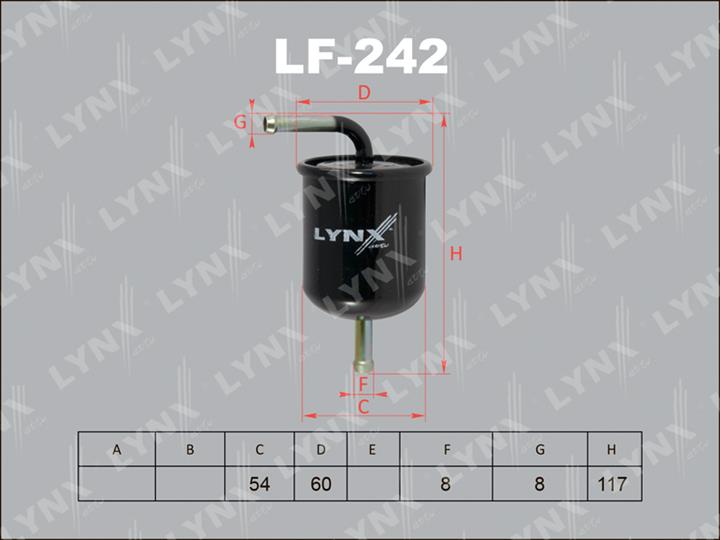 LYNXauto LF-242 Fuel filter LF242: Buy near me in Poland at 2407.PL - Good price!