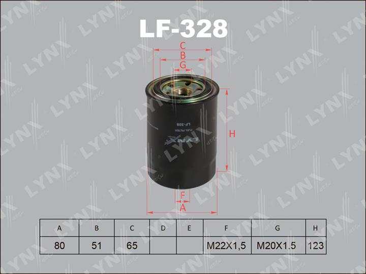 LYNXauto LF-328 Топливный фильтр LF328: Отличная цена - Купить в Польше на 2407.PL!