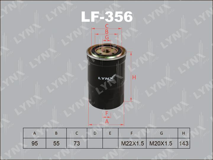 LYNXauto LF-356 Fuel filter LF356: Buy near me in Poland at 2407.PL - Good price!