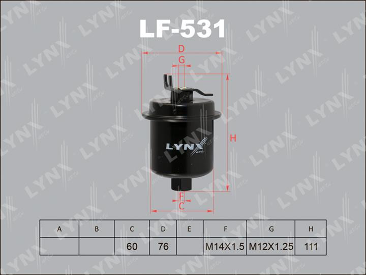 LYNXauto LF-531 Топливный фильтр LF531: Отличная цена - Купить в Польше на 2407.PL!