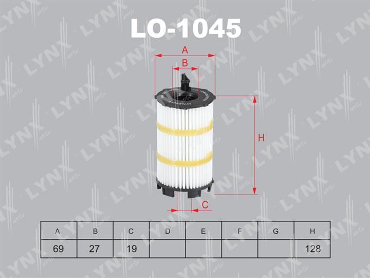 LYNXauto LO-1045 Oil Filter LO1045: Buy near me in Poland at 2407.PL - Good price!