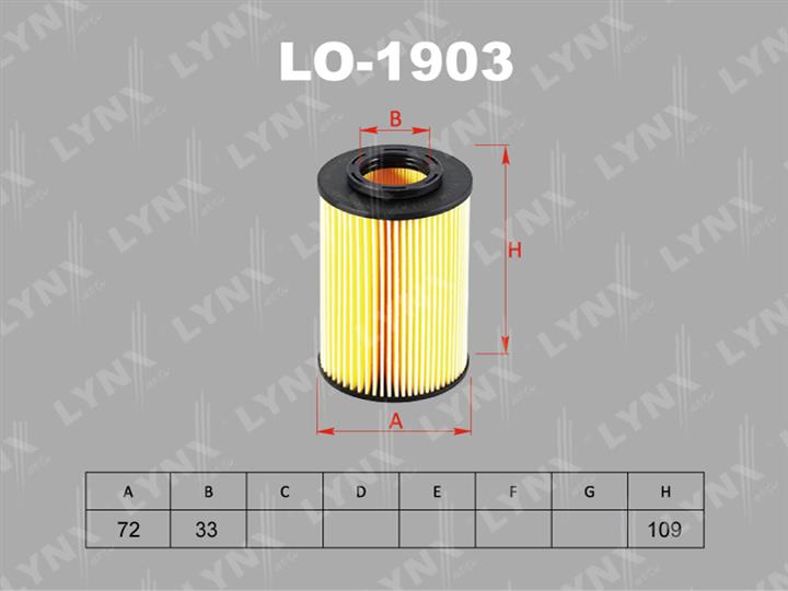 LYNXauto LO-1903 Oil Filter LO1903: Buy near me in Poland at 2407.PL - Good price!