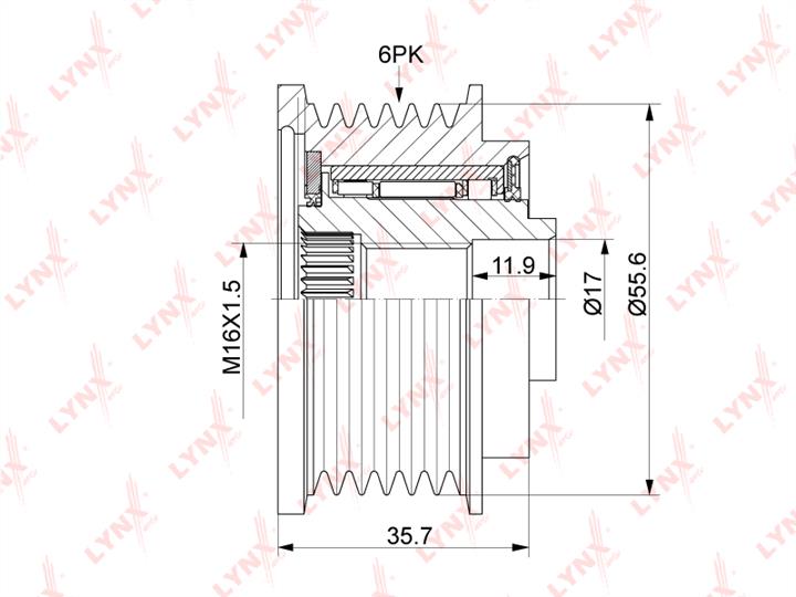 LYNXauto PA-1180 Sprzęgło alternatora PA1180: Dobra cena w Polsce na 2407.PL - Kup Teraz!