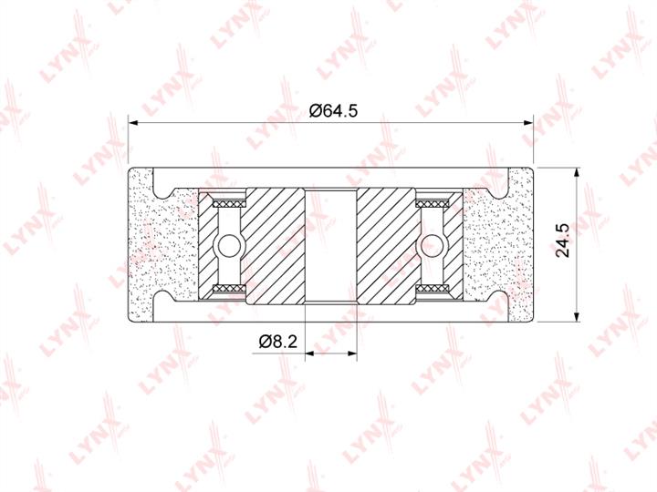 LYNXauto PB-7088 V-ribbed belt tensioner (drive) roller PB7088: Buy near me at 2407.PL in Poland at an Affordable price!