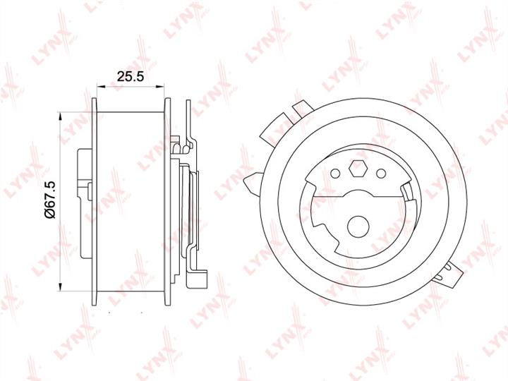 LYNXauto PB-1251 Tensioner pulley, timing belt PB1251: Buy near me in Poland at 2407.PL - Good price!