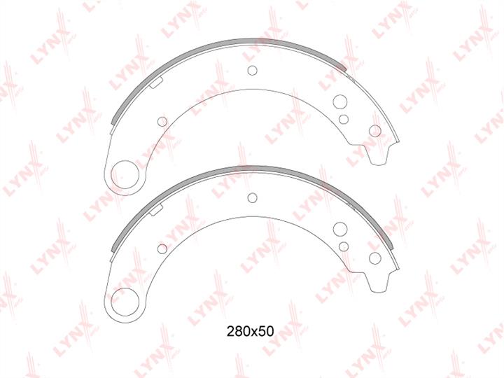 LYNXauto BS-4605 Brake shoe set BS4605: Buy near me at 2407.PL in Poland at an Affordable price!