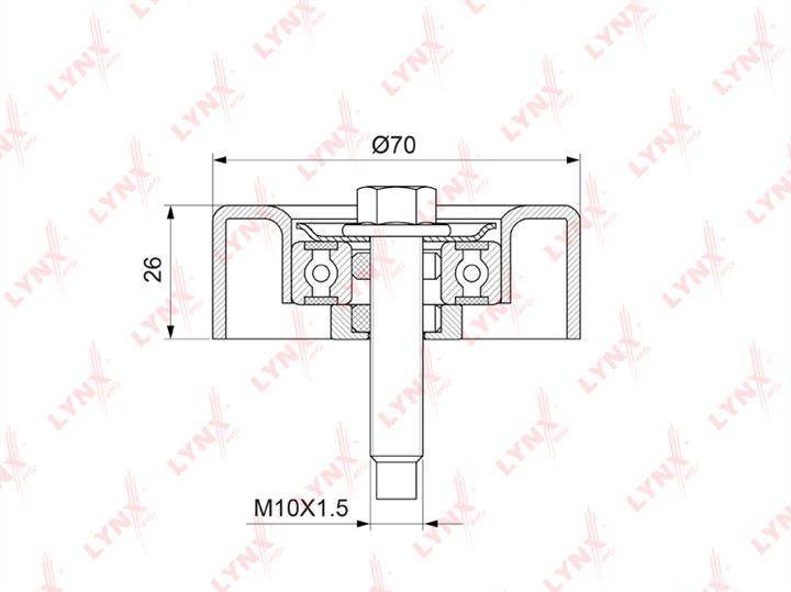 LYNXauto PB-7178 V-ribbed belt tensioner (drive) roller PB7178: Buy near me in Poland at 2407.PL - Good price!