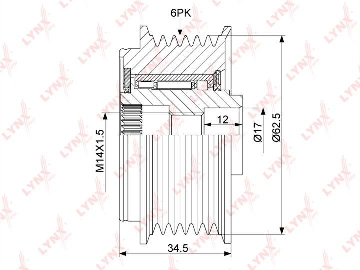 LYNXauto PA-1158 Sprzęgło alternatora PA1158: Dobra cena w Polsce na 2407.PL - Kup Teraz!