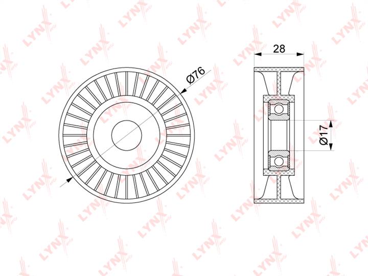 LYNXauto PB-5218 Rippenriemenspannrolle (Antriebsriemen) PB5218: Kaufen Sie zu einem guten Preis in Polen bei 2407.PL!