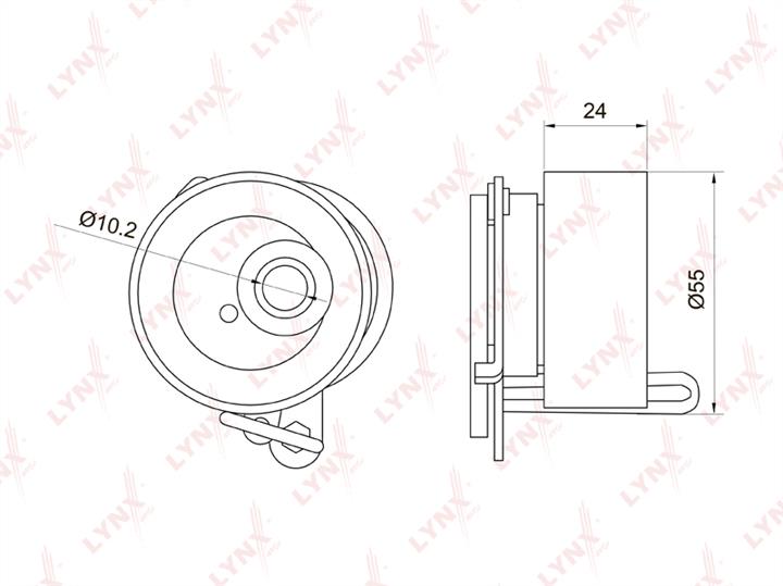 LYNXauto PB-1019 Tensioner pulley, timing belt PB1019: Buy near me at 2407.PL in Poland at an Affordable price!