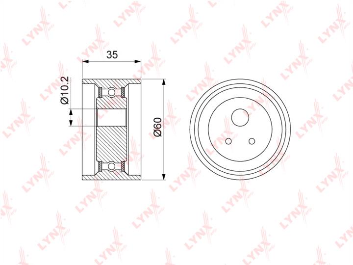 LYNXauto PB-1041 Tensioner pulley, timing belt PB1041: Buy near me in Poland at 2407.PL - Good price!