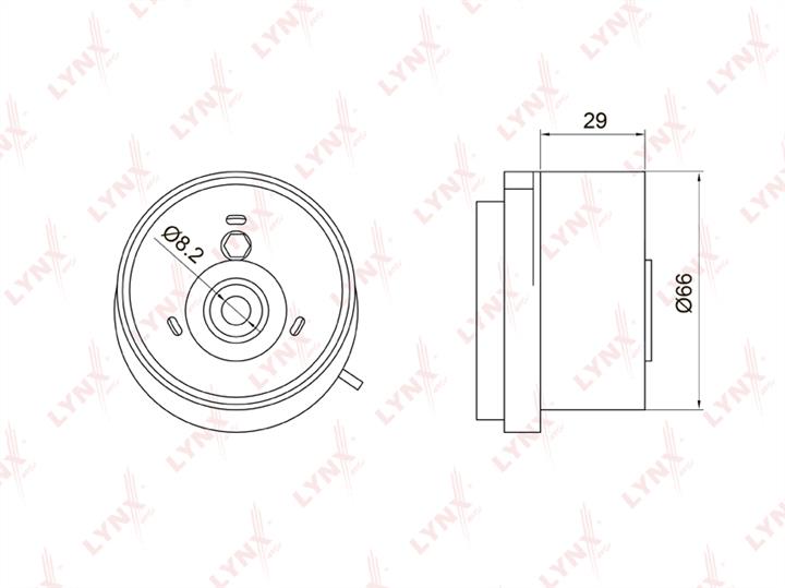 LYNXauto PB-1050 Tensioner pulley, timing belt PB1050: Buy near me in Poland at 2407.PL - Good price!