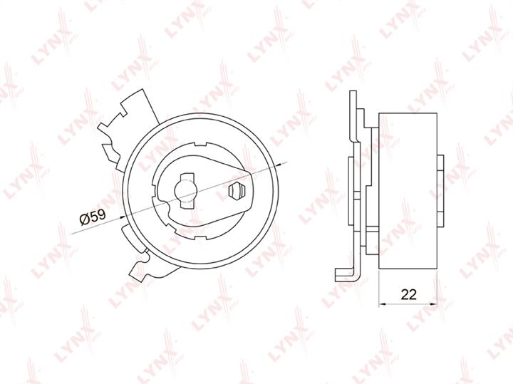 LYNXauto PB-1048 Tensioner pulley, timing belt PB1048: Buy near me at 2407.PL in Poland at an Affordable price!