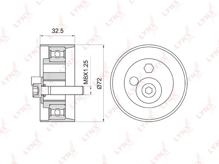 LYNXauto PB-1010 Tensioner pulley, timing belt PB1010: Buy near me in Poland at 2407.PL - Good price!
