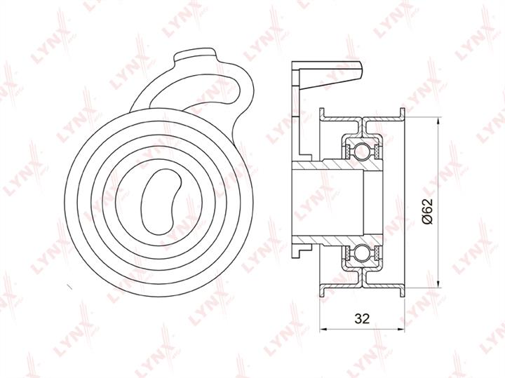 LYNXauto PB-1063 Tensioner pulley, timing belt PB1063: Buy near me at 2407.PL in Poland at an Affordable price!