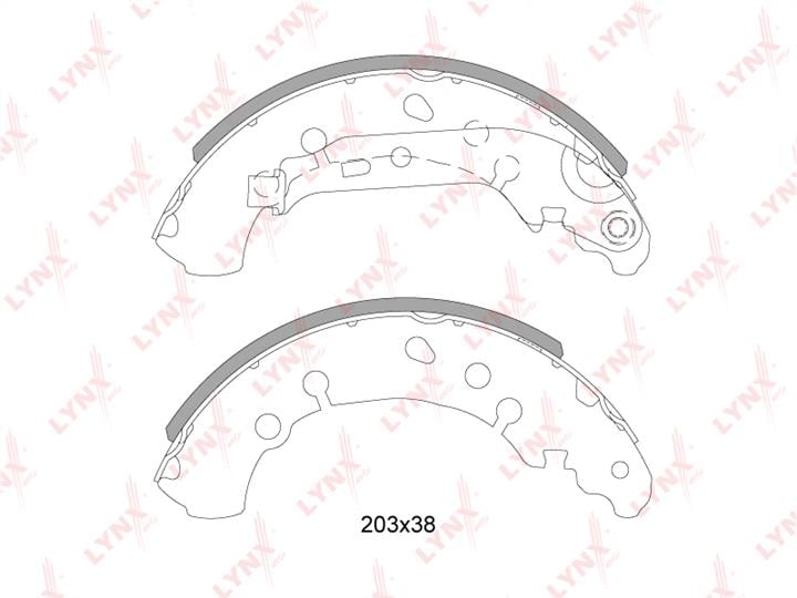 LYNXauto BS-7527 Brake shoe set BS7527: Buy near me at 2407.PL in Poland at an Affordable price!