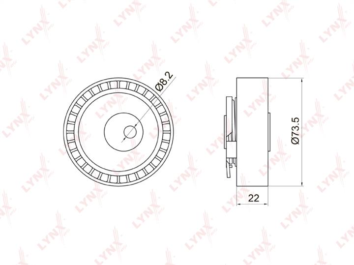 LYNXauto PB-1028 Tensioner pulley, timing belt PB1028: Buy near me in Poland at 2407.PL - Good price!