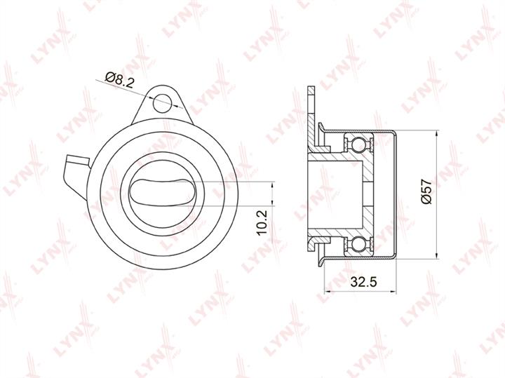 LYNXauto PB-1032 Tensioner pulley, timing belt PB1032: Buy near me in Poland at 2407.PL - Good price!
