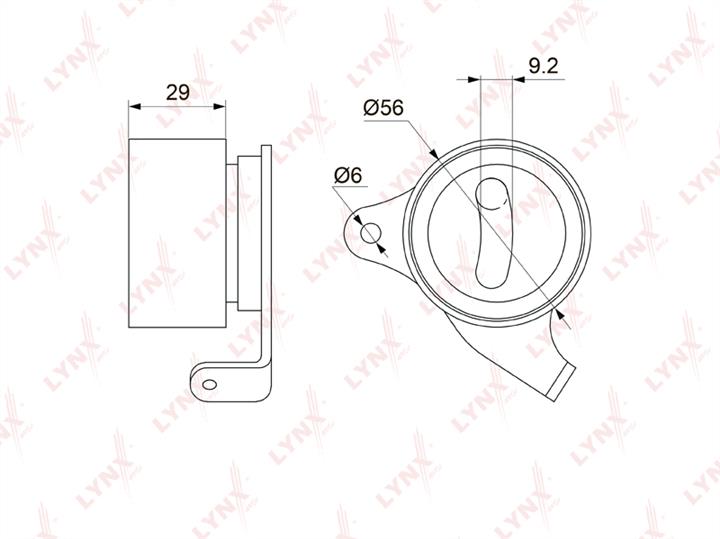 LYNXauto PB-1068 Ролик ремня ГРМ PB1068: Отличная цена - Купить в Польше на 2407.PL!