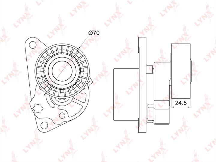 LYNXauto PT-3119 Belt tightener PT3119: Buy near me in Poland at 2407.PL - Good price!