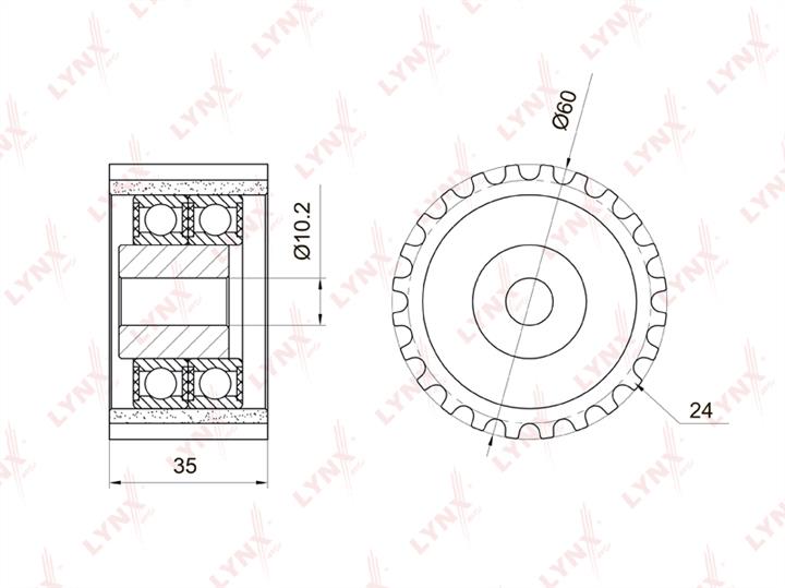 LYNXauto PB-3034 Tensioner pulley, timing belt PB3034: Buy near me in Poland at 2407.PL - Good price!