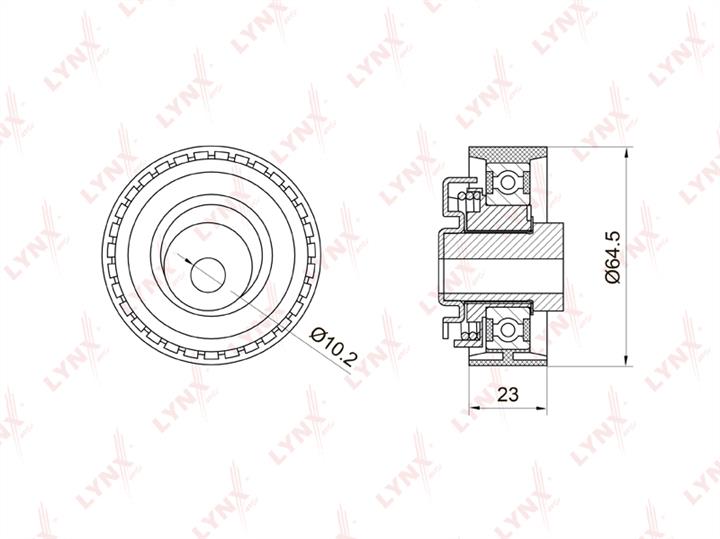 LYNXauto PB-1027 Tensioner pulley, timing belt PB1027: Buy near me in Poland at 2407.PL - Good price!