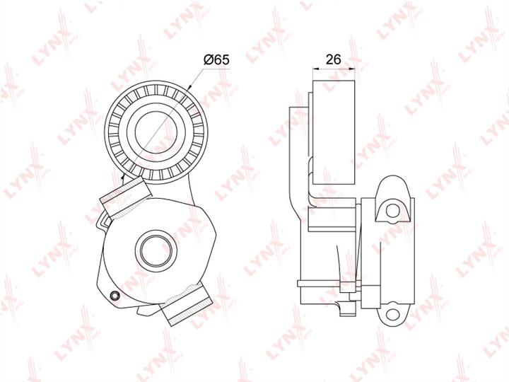 LYNXauto PT-3203 Натягувач ременя приводного PT3203: Купити у Польщі - Добра ціна на 2407.PL!