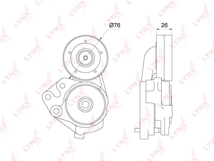 LYNXauto PT-3236 Belt tightener PT3236: Buy near me in Poland at 2407.PL - Good price!