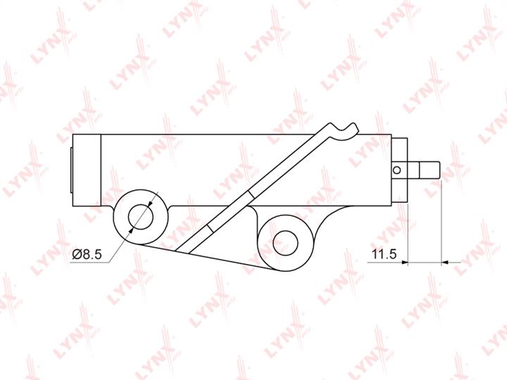 LYNXauto PT-1028 Tensioner, timing belt PT1028: Buy near me at 2407.PL in Poland at an Affordable price!