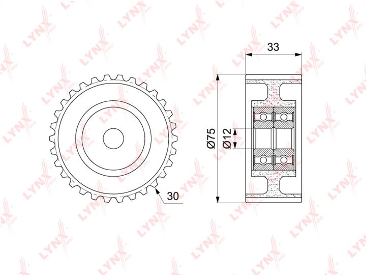 LYNXauto PB-3042 Tensioner pulley, timing belt PB3042: Buy near me in Poland at 2407.PL - Good price!