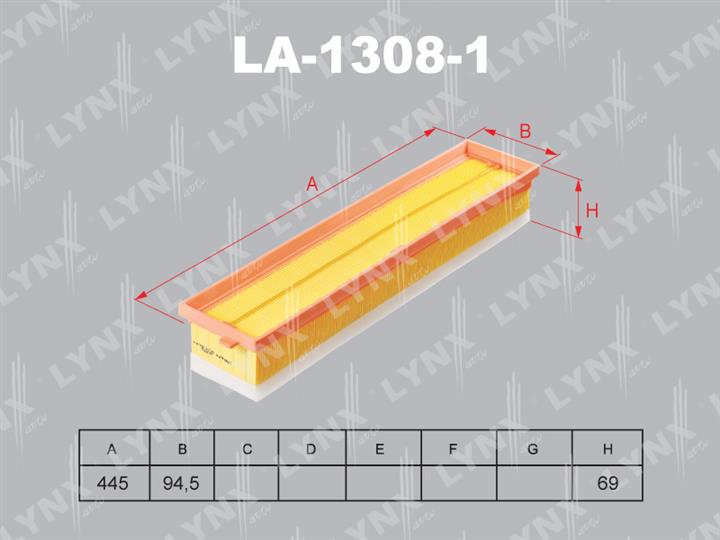 LYNXauto LA-1308-1 Air filter LA13081: Buy near me in Poland at 2407.PL - Good price!