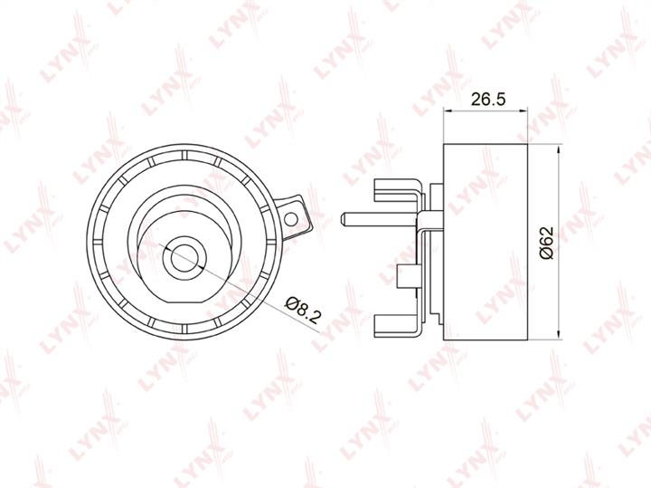 LYNXauto PB-1016 Tensioner pulley, timing belt PB1016: Buy near me in Poland at 2407.PL - Good price!